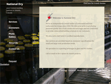 Tablet Screenshot of nationaldry.com
